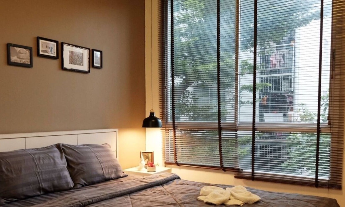 Samsen Nok Condo | 01.Entire 1 BR Kitchen+Wifi+local life+Near MRT