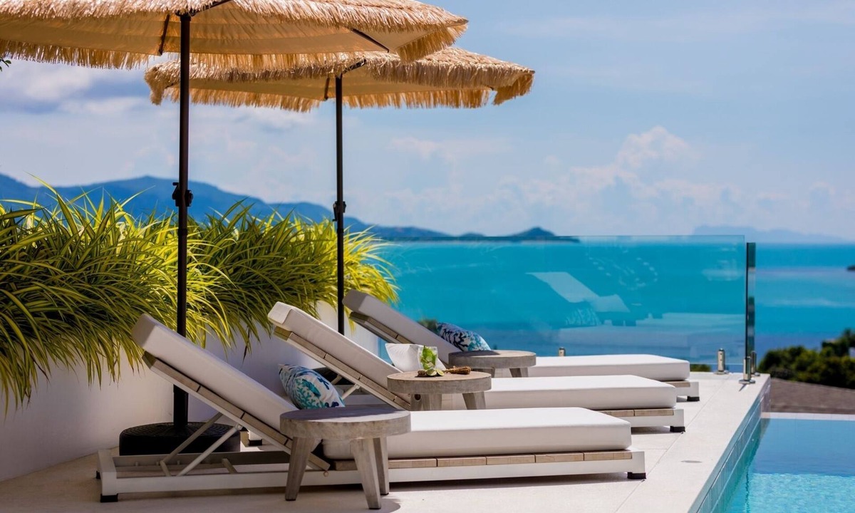 Moo 5 Villa | 3-bedroom, 4-bathroom beachfront villa with views of the ocean and the sunset, 150 meters from the beach