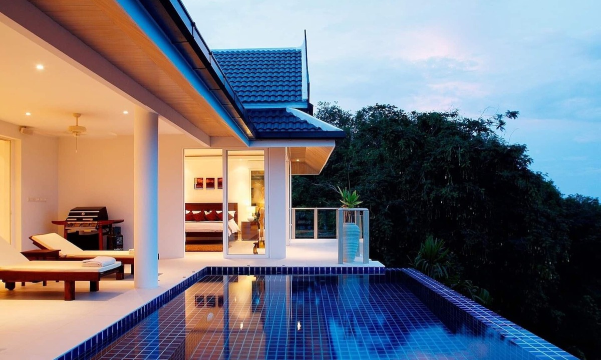 Chalong Villa | Andaman View: 5 bedroom, Seaview, Private Pool Villa with games room, near Beach