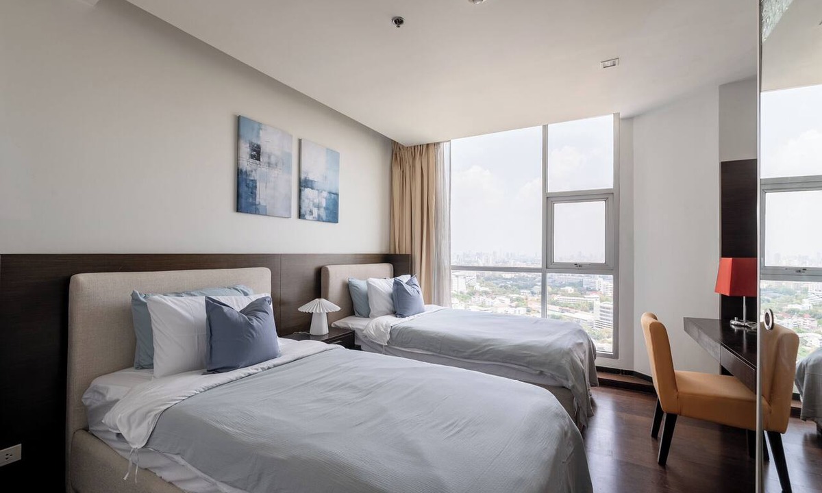 Sathorn Apartment | Midcentury 2BR apt w/WiFi, turntable, game console in CBD Bangkok