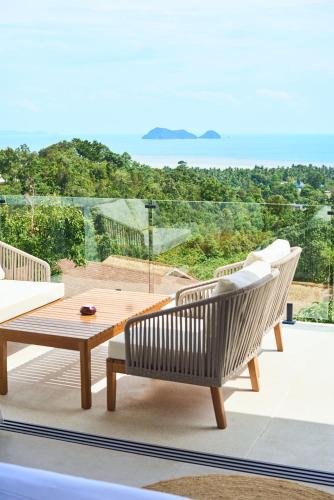 Ko Pha-ngan Villa | Sunset 3 Bedroom Sea View Villa with Infinity Pool in Chalok Ban Kao
