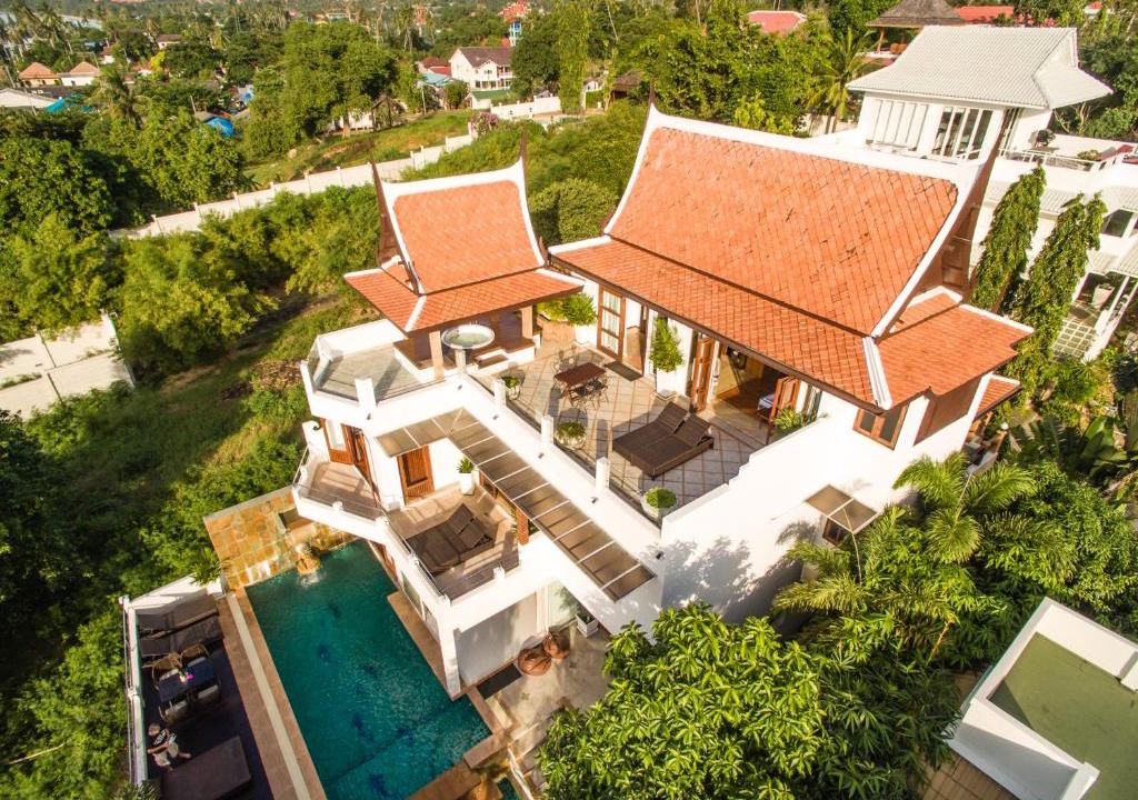 Plai Laem Villa | Thai Villa Melitta Bangrak Bohput, Beach, Pool, SeaViews, 6-enSuite, Full Villa, Luxury, AAA Location Koh Samui