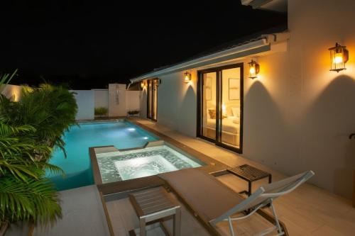 Bophut Villa | V296 Newly Renovated Pool Villa Sleeps 14 with BBQ