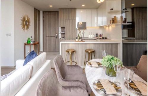 Khlong Toei Nuea Apartment | 位于市中心的豪华 2 床 2 浴室可入住 4 名阿索娜娜 (Asok Nana)