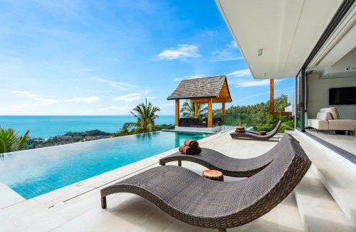 Maret Villa | Samui Relax Airfreshing Privacy Modern Luxury Seaview Natural Rainforest Infinity Pool Villa With 3 Beds Suits With Housekeeper