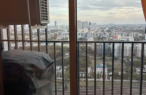 Suan Luang Condo | #3 Warm and peaceful 29sqm 1-bedroom in Bangkok with AC, fitness, pool, WiFi