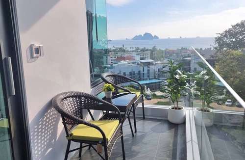 Ao Nang Apartment | BO403 - Seaview 1 Bedroom 2 Beds and big Balcony 300m Walk To Ao Nang Beach