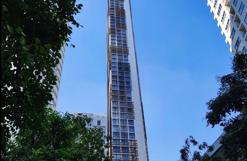 Bangkok Central Business District Apartment | Cozy 1 bedroom - Center 500mbtsE5-Skytop