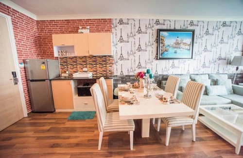 Khao Takiab Apartment | F305 2-bedroom apartment in lovely with Playground and Kidclub near Beach