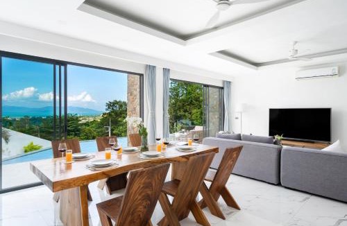 Bophut Hills Villa | fisherman village Bophut JX 25 sea view pool Villa