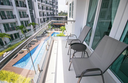 Kram Condo | Lovely 3 bdrm for family of 5 people near the beach, pools, fitness and garden