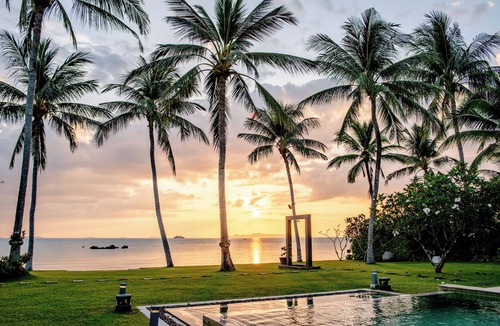 Taling Ngam House | Luxury Beach front Villa Baan Asan Chef and Staff included lth9