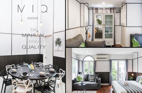 Bangkok Central Business District Villa | MIQ 808 Designer Townhouse Asok BTS - Entire 3 Bedroom with Pool - Sleeps 16 Guests
