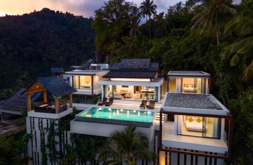 Maret Villa | Samui Relax Airfreshing Privacy Modern Luxury Seaview Natural Rainforest Infinity Pool Villa With 3 Beds Suits With Housekeeper