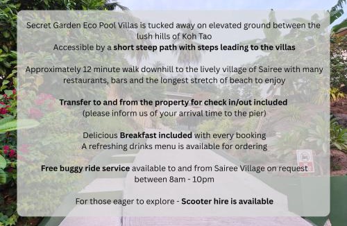 Koh Tao Villa | Secret Garden Eco Pool Villas