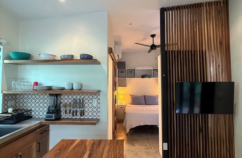 Playa Colorado Apartment | Serene private studio with 1 bedroom and 1 bathroom - walking distance to beach.