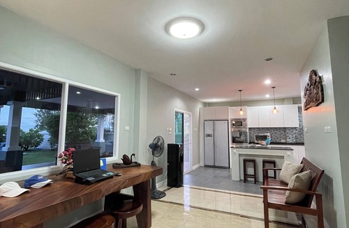 Kui Buri Villa | Spacious 5-bedroom beachfront in charming Kui Buri with AC, WiFi, pool. 3 villas