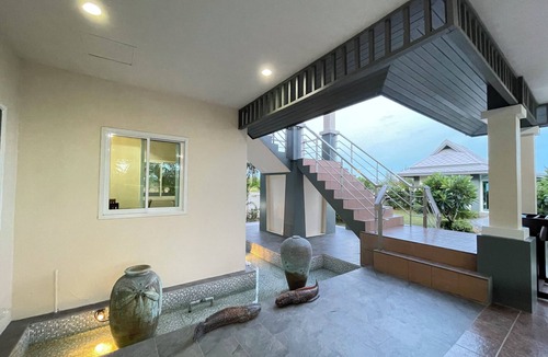 Kui Buri Villa | Spacious 5-bedroom beachfront in charming Kui Buri with AC, WiFi, pool. 3 villas