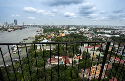 Rat Burana Condo | Spacious condo with panoramic river view. Peace and quiet, good for resting.