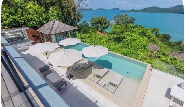 7 Bedrooms Family Luxury Pool Villa Ocean View Sripanwa with Breakfast