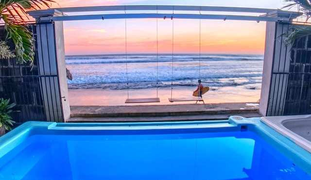 Beachfront 1-of-a-kind House w AC Pool Wifi ATV in San Rafael del Sur