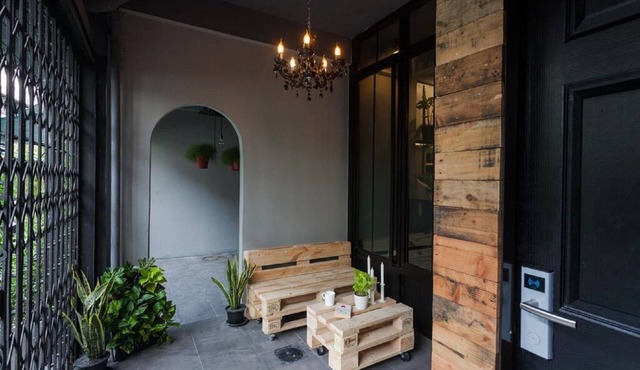 Boho Twin Room near Khaosarn Road