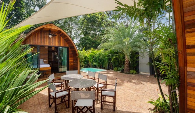Charming 3BR Chalet Villa with Private Pool, 10 Min to Laguna Phuket, Pasak Paradise 3 in Phuket