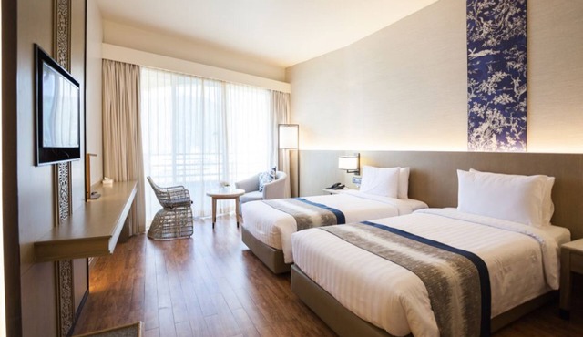 Deluxe room # 15, partial sea view