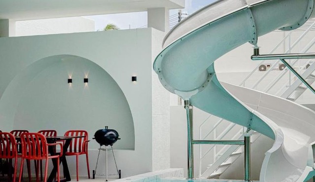 Lively Holiday Home at Leleaf Sea Beach Pool Villa with Slider Near Beach in Ban Pak Nam Pran