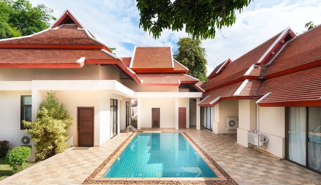 Nadoo Thai Lanna-style luxurious private pool villa.five bedrooms.