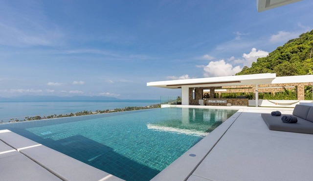 Newly Opened Villa Blue View Luxe: Panoramic Sea Views in Bang Por - Koh Samui in Koh Samui