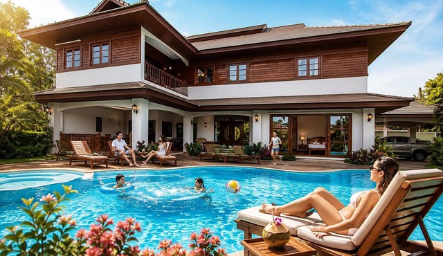 Oriental Thai Luxury Villa With Private Pool, Chiangmai, Thailand in Tambon San Phi Suea
