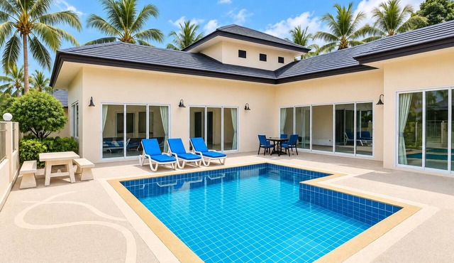 Private 5-Bedroom Pool Villa in Middle of the Island Phuket in Tambon Kathu