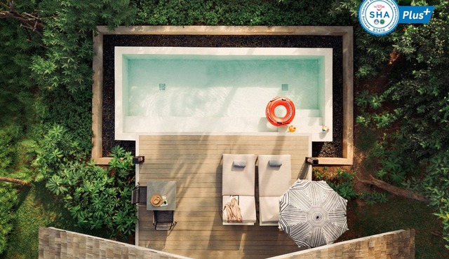 stylish, contemporary design one bedroom pool villa