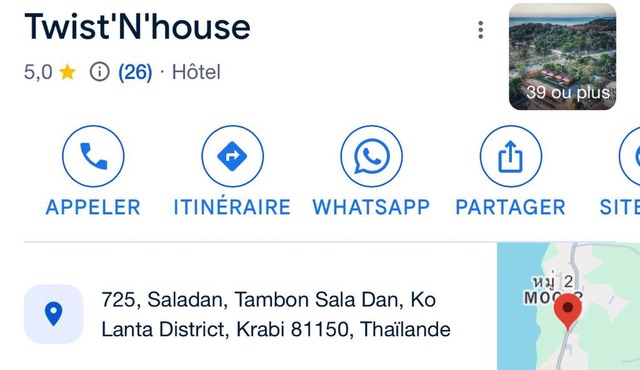 Twist'N'House in Phra Ae beach
