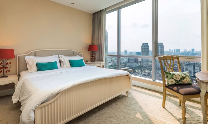 Yan Nawa Apartment | Serviced 2 Bed Panoramic Sky Villa with Pool and BTS