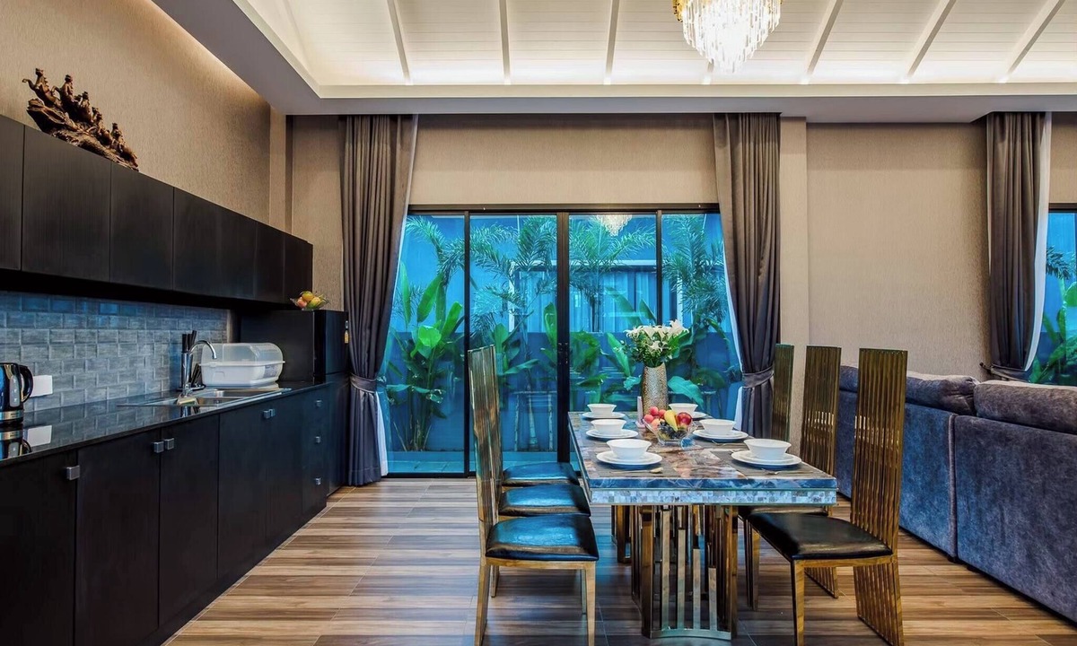 Kao Yai Villa | Sky Blue Pool Villa at Hua Hin 3bedrooms and 4 Bathrooms Near Cha-am Beach