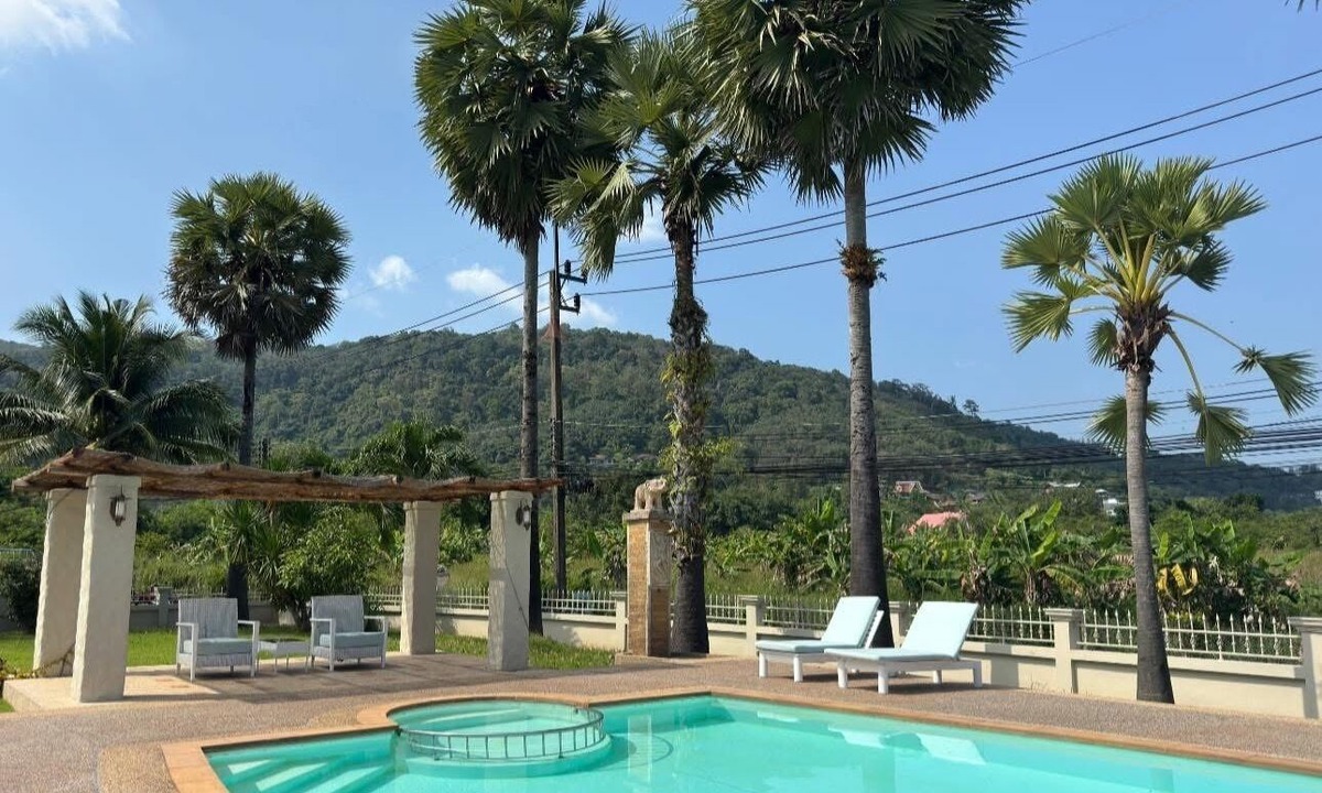 Chalong House | Giant Palm Tree Views Retreat. Castle-Style Private Pool Villa.