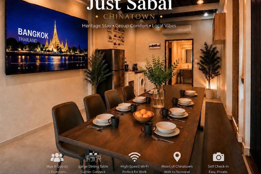 Chakkrawat House | Just Sabai - 3BR Heritage House in Chinatown