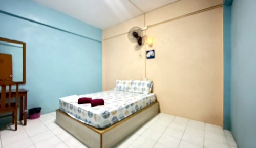 Private Single Room with Fan Only and shared bathroom building C