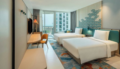 Standard Room, 2 Twin Beds, Sea View (Bay Tower)
