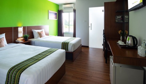 Deluxe, 2 Twin Beds, Non Smoking, City View
