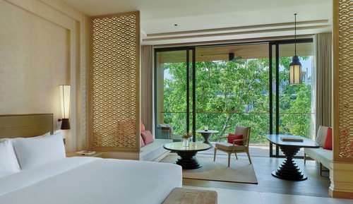Deluxe Room, 1 King Bed with Sofa bed, Balcony, Pool View (Forest View)