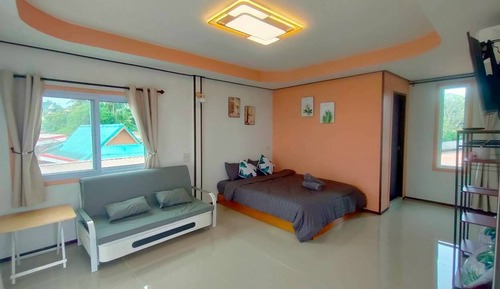 Quadruple Room, Partial Sea View