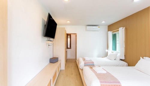 Japanese-style Villa, 2 Twin Beds, Non Smoking, Garden View