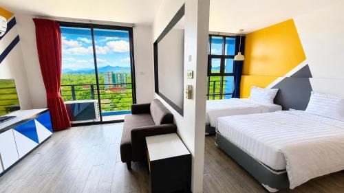 Twin Room with Mountain View