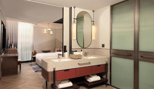 Twin Canopy Courtyard Deluxe View Room 