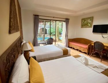 Double or Twin Room with Pool View
