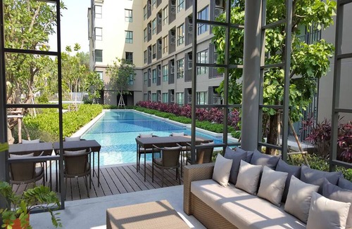 Cha-am Apartment | The Relaxing Room Pool Access at Rain Resort Condominium Cha Am- Hua Hin