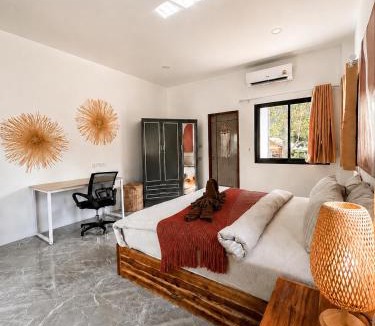 Srithanu House | Solana House - 3mn ZenBeach - Tranquil Garden Retreat - Double King Bed